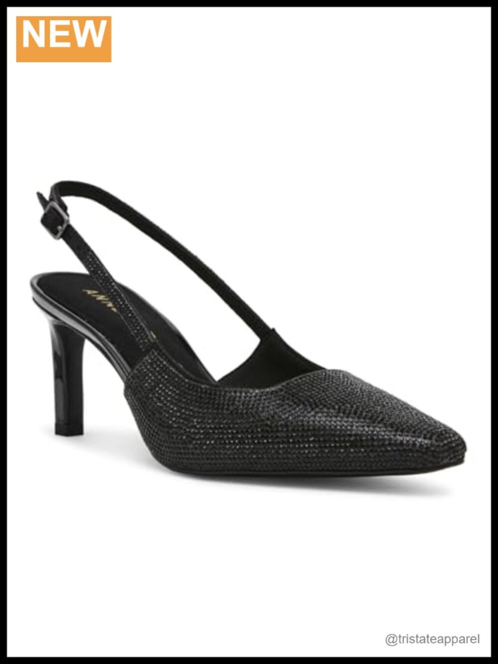 Anne Klein Rosel-C Pointed Toe Stiletto Pump Suede Heel